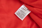Rote Varsity-Jacke aus Wolle mit Aufnähern – Herren
