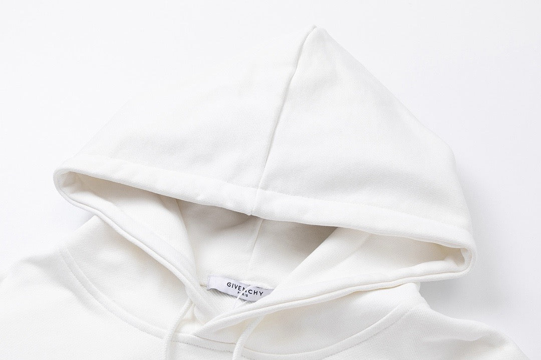 Black Cotton Chest Text Pullover - Men's