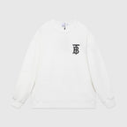 Schwarzes Baumwoll-Monogramm-Crewneck – Herren