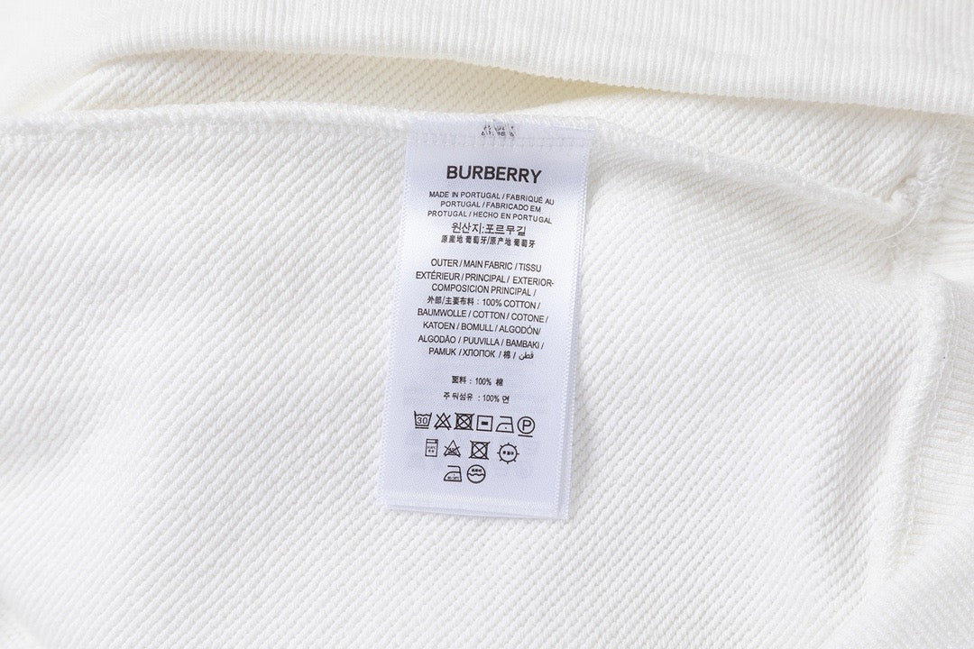 Schwarzes Baumwoll-Monogramm-Crewneck – Herren