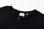 Schwarzes Baumwoll-Monogramm-Crewneck – Herren