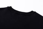 Schwarzes Baumwoll-Monogramm-Crewneck – Herren