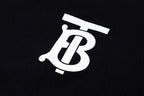 Schwarzes Baumwoll-Monogramm-Crewneck – Herren
