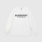 Schwarzes Baumwoll-Rundhals-Sweatshirt mit weißem Text – Herren