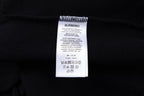Schwarzes Baumwoll-Rundhals-Sweatshirt mit weißem Text – Herren