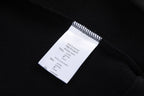 Schwarzes Baumwoll-Sweatshirt mit Bärengrafik – Herren