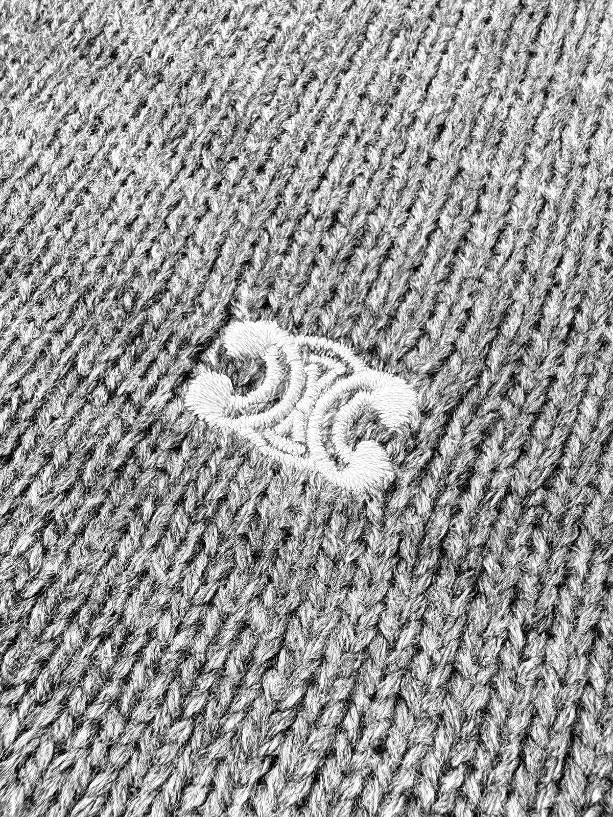 Schwarzer Halb-Reißverschluss-Pullover aus Wolle – Herren