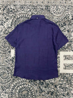 Purple Cotton Twin Pocket Short-Sleeve - Men's