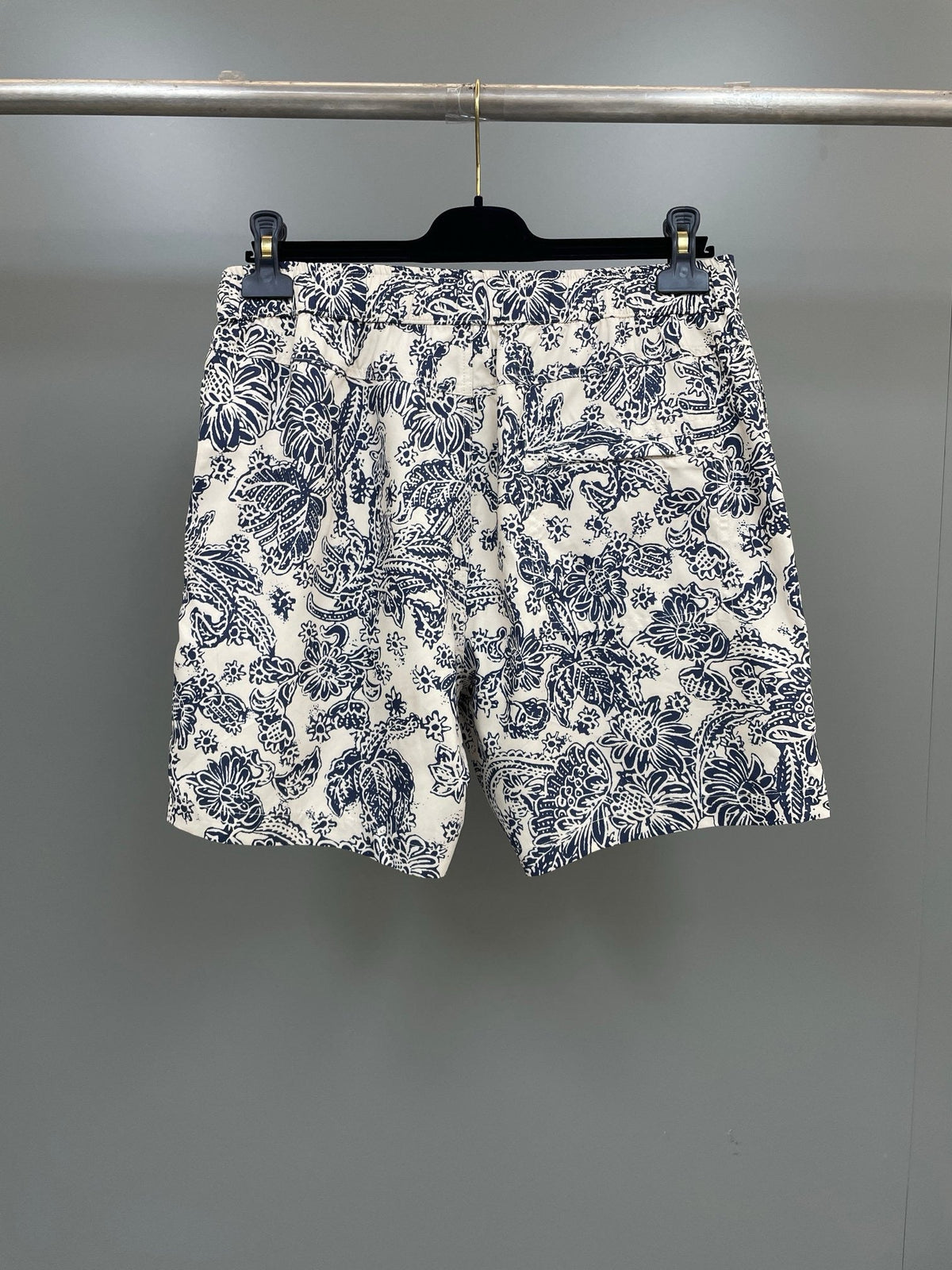 Cremefarbener Minirock aus Baumwolle mit Toile-Print – Damen