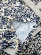 Cremefarbener Minirock aus Baumwolle mit Toile-Print – Damen