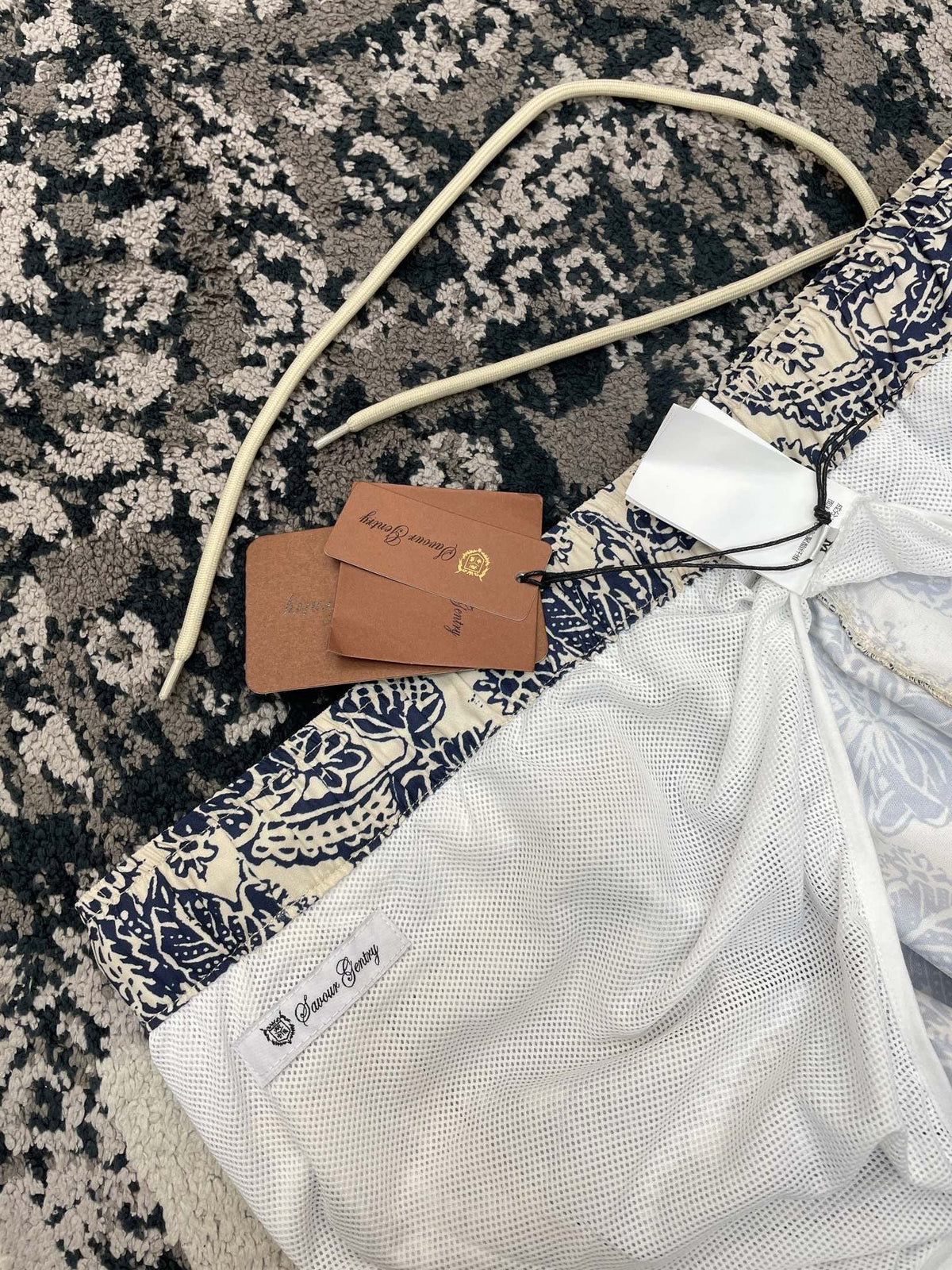 Cremefarbener Minirock aus Baumwolle mit Toile-Print – Damen