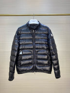 Black and Grey Puffer Jacket - Men's