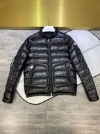 Black and Grey Puffer Jacket - Men's
