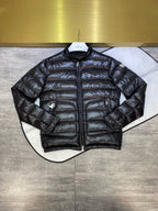 Black and Grey Puffer Jacket - Men's