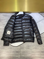 Black and Grey Puffer Jacket - Men's