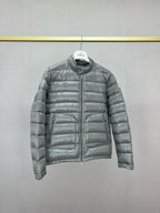 Black and Grey Puffer Jacket - Men's