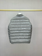 Black and Grey Puffer Jacket - Men's