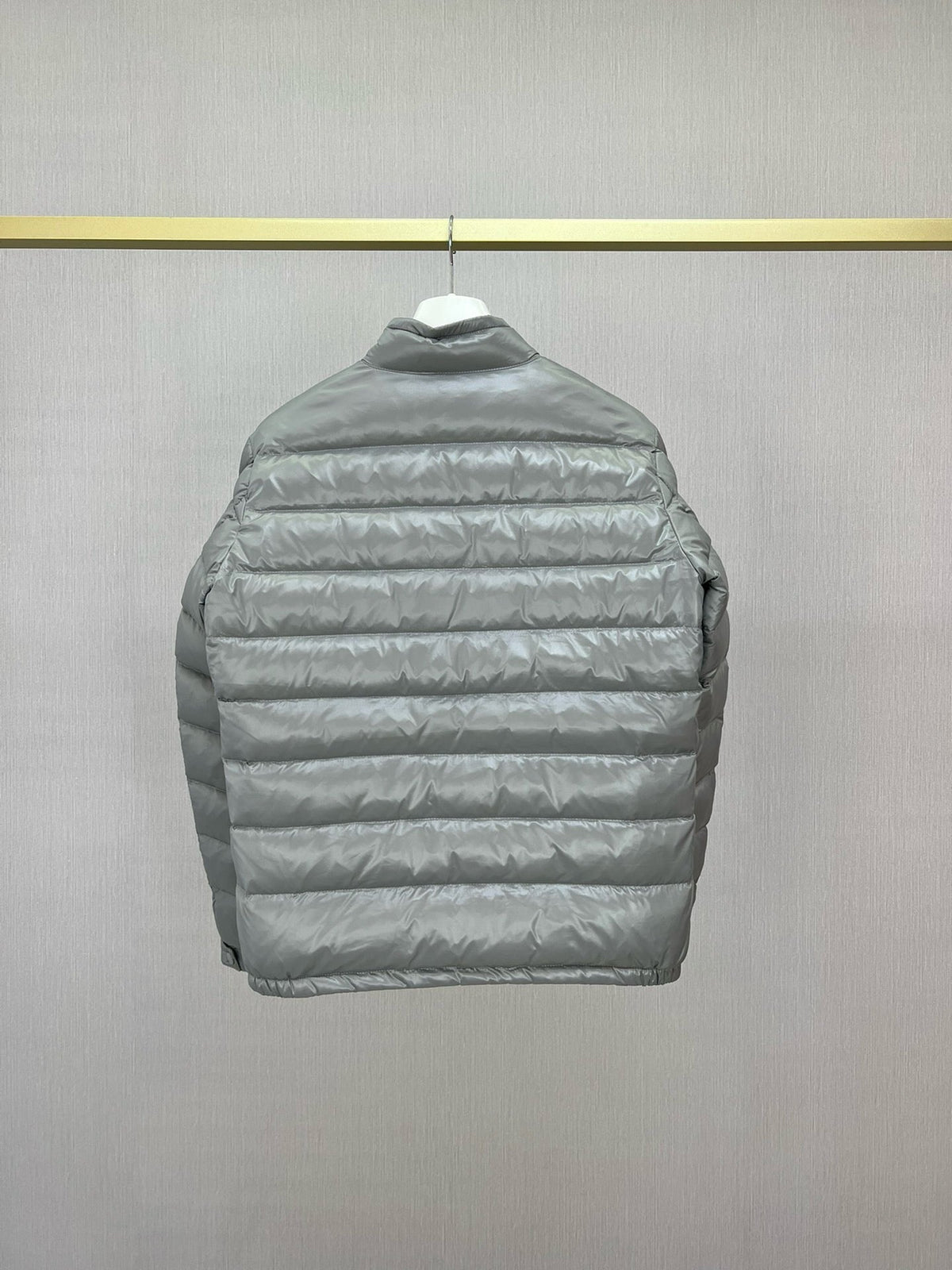 Black and Grey Puffer Jacket - Men's