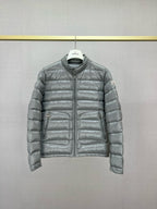 Black and Grey Puffer Jacket - Men's