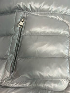 Black and Grey Puffer Jacket - Men's