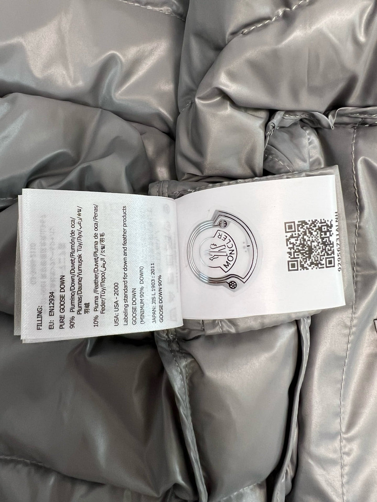 Black and Grey Puffer Jacket - Men's