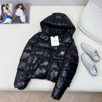 Schwarz-weiße Steppjacke – Herren