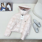 Schwarz-weiße Steppjacke – Herren