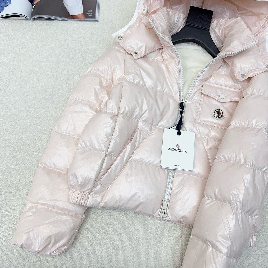 Schwarz-weiße Steppjacke – Herren