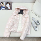 Schwarz-weiße Steppjacke – Herren