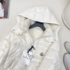 Schwarz-weiße Steppjacke – Herren