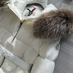 Schwarz-weiße Steppjacke – Damen