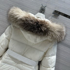 Schwarz-weiße Steppjacke – Damen