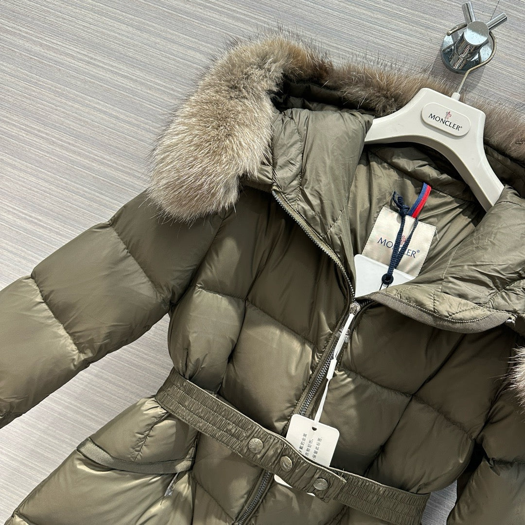 Schwarz-weiße Steppjacke – Damen