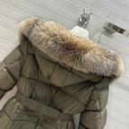 Schwarz-weiße Steppjacke – Damen