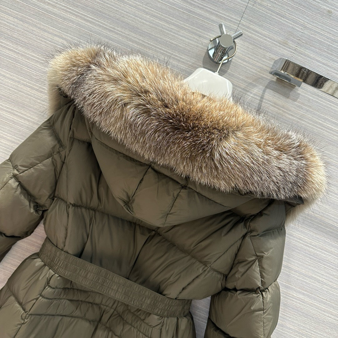 Schwarz-weiße Steppjacke – Damen