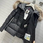 Schwarz-weiße Steppjacke – Damen