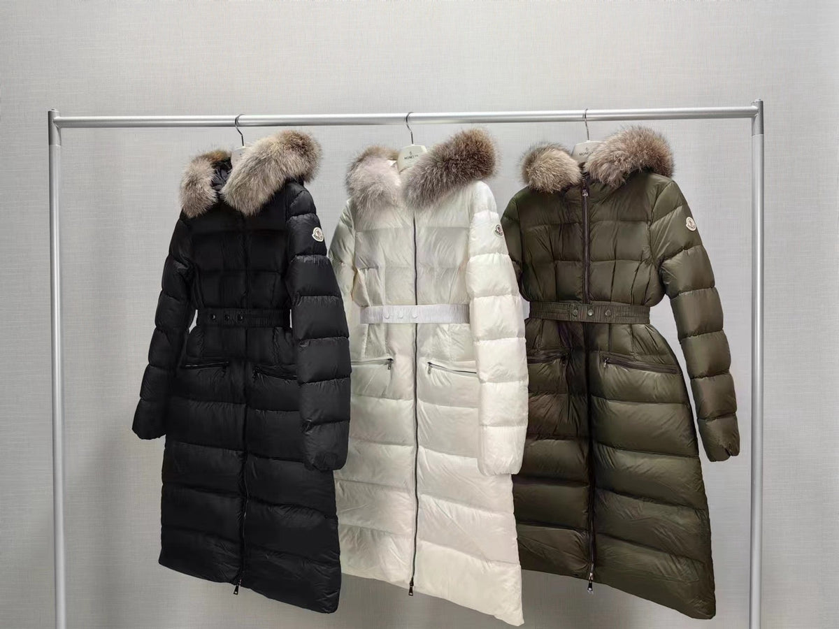 Black and White Puffer Jacket - Women's