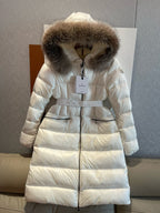 Black and White Puffer Jacket - Women's