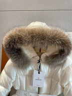 Black and White Puffer Jacket - Women's