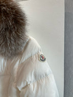 Black and White Puffer Jacket - Women's