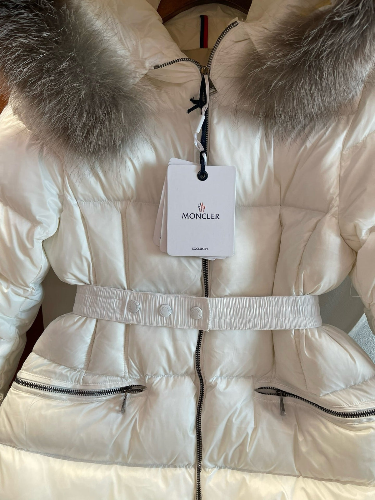 Black and White Puffer Jacket - Women's