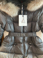 Black and White Puffer Jacket - Women's