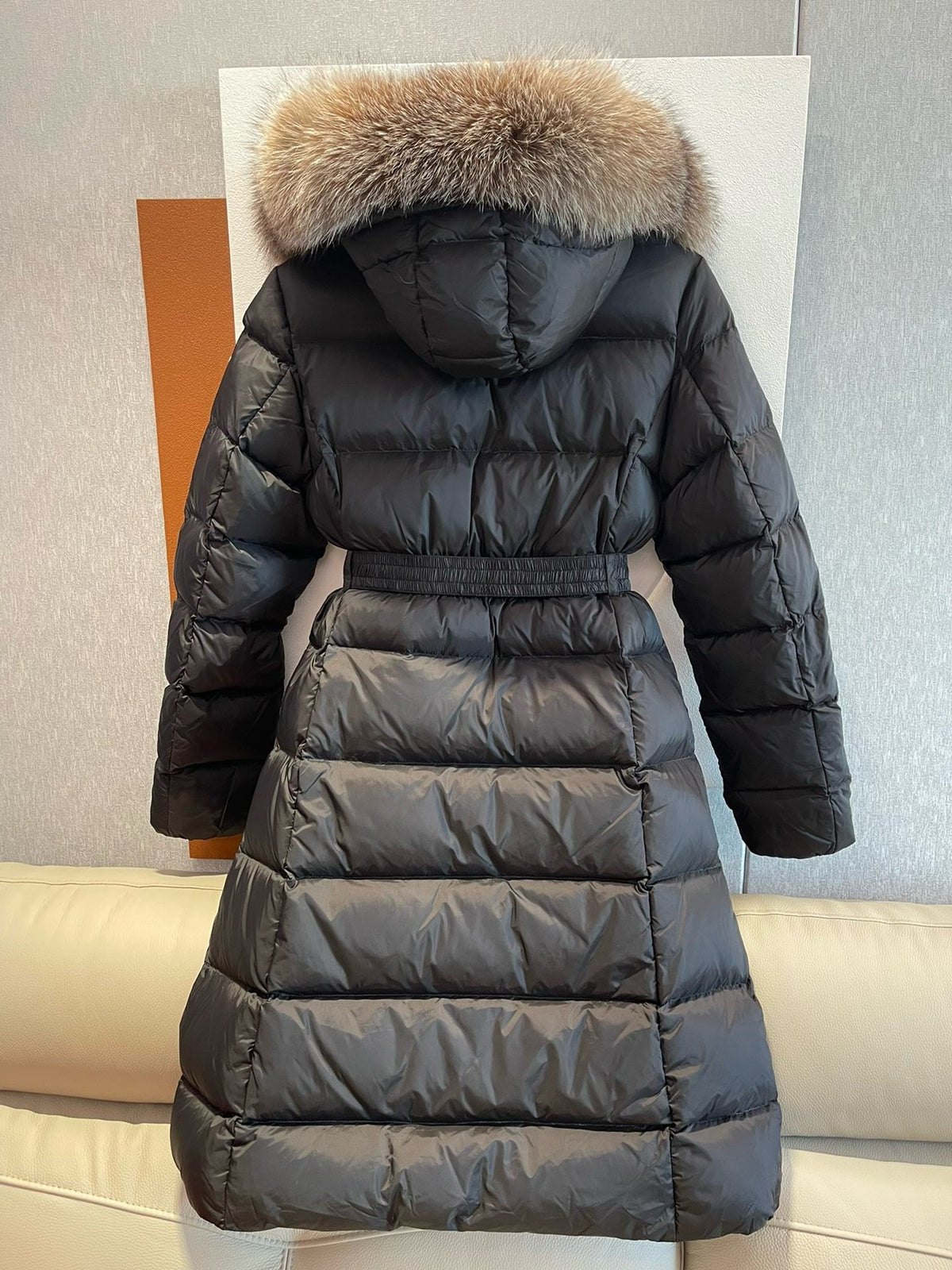 Black and White Puffer Jacket - Women's