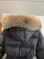 Black and White Puffer Jacket - Women's