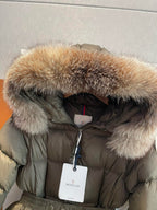 Black and White Puffer Jacket - Women's