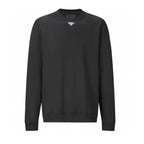 Graues Baumwoll-Rundhals-Sweatshirt mit kleinem Logo – Herren