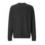 Graues Baumwoll-Rundhals-Sweatshirt mit kleinem Logo – Herren