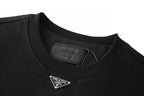 Graues Baumwoll-Rundhals-Sweatshirt mit kleinem Logo – Herren