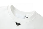 Graues Baumwoll-Rundhals-Sweatshirt mit kleinem Logo – Herren