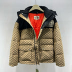 Black and Green Puffer Jacket - Men's
